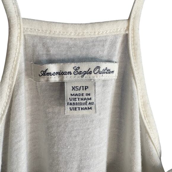 American Eagle Outfitters Cream Backless Peplum Camisole XS - Picture 6 of 7